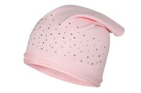 BROEL Susanita czapka chustka dla dziewczynki wiskoza cekiny różowa 46-48