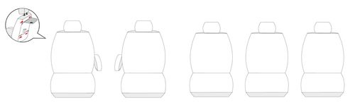 Pokrowce na fotele szyte na miarę do Alhambra I Galaxy I II Sharan I 5-os. na Arena.pl