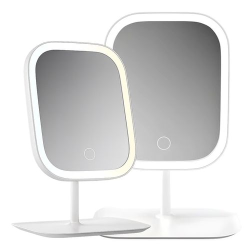 Lusterko LED lustro jednostronne prostokątne białe na Arena.pl