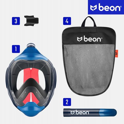 MASKA DO NURKOWANIA SNORKELINGU PEŁNOTWARZOWA NA CAŁĄ TWARZ DO WODY L/XL na Arena.pl