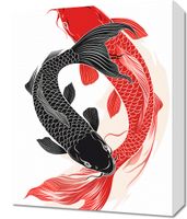 Obraz 40x50cm Yin i Yang Koi
