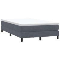 Łóżko typu Box Spring bez materaca Ciemnoszary 120x210 cm