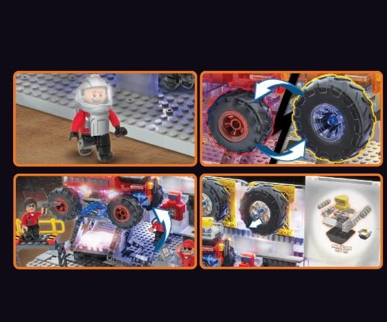 Laser Pegs Świecące Klocki Rally Garage Aleja Serwisowa 600El. 18205 zdjęcie 7