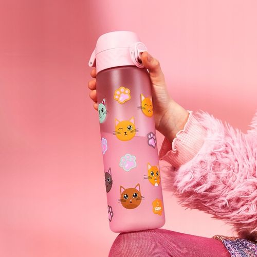 BUTELKA NA WODĘ BIDON DLA DZIEWCZYNKI DO SZKOŁY PRZEDSZKOLA KOTKI ION8 0,5L na Arena.pl