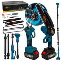 MEGA ZESTAW XXXL PIŁA 8"+ SEKATOR +WYSIĘGNIK 2M 2XAKU ŁADOWARKA AKU