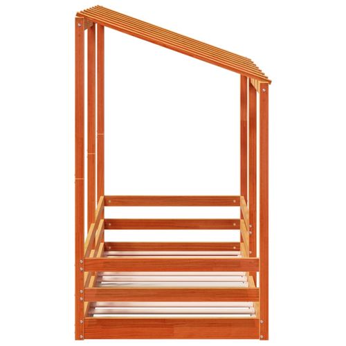 Rama łóżka dziecięcego z daszkiem, woskowy brąz, 90x190 cm na Arena.pl