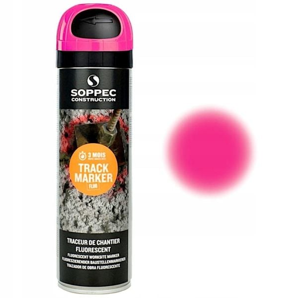 FARBA GEODEZYJNA SPRAY SOPPEC TRACK MARKER 12szt zdjęcie 8
