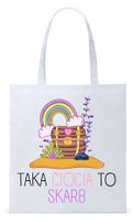 Dla Cioci Cioteczki Torba Eco Biała Shopper Z Nadrukiem Ze Zdjęciem