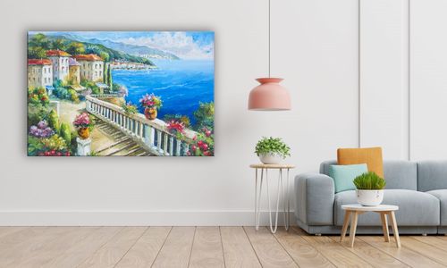 OBRAZ NA PŁÓTNIE 146 Grecja 90x60cm na Arena.pl