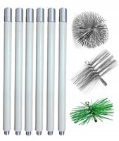 ZESTAW DO CZYSZCZENIA KOMINA OD DOŁU 8,4M (1,4) 3 SZCZOTKI FI 200