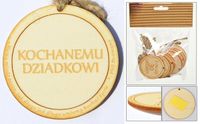 zawieszka drewniana lub do przyklejenia   z tekstem "kochanemu