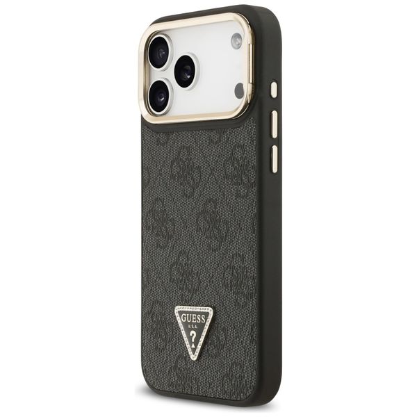 etui guess 4g pu triangle logo & stand   camera magsafe do iphone 17 zdjęcie 2