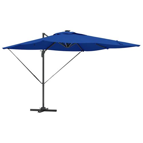Parasol plażowy lazurowy błękit 286 x 285 x 270 cm Aluminium na Arena.pl