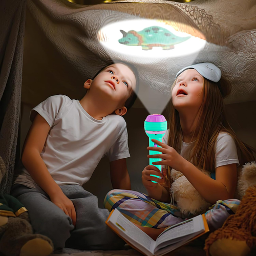 latarka projektor dla dzieci pokaz slajdów rzutnik obrazków na ścianę sufit na Arena.pl