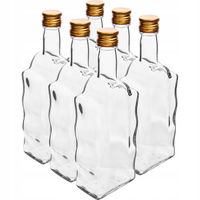 Butelka Klasztorna 500 ml, z zakrętką, biała - 6szt.