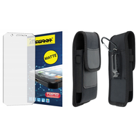 szkło hybrydowe do hammer energy x - 5.5" matowe + etui futerał na pasek