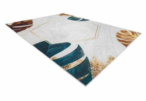 RUG/LU/ARLEN/LEAVES1/WHITE+GOLD/80x150 na Arena.pl