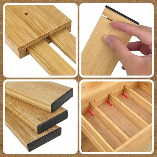 4x ORGANIZER WKŁAD DO SZUFLADY SZUFLAD SZAFY PRZEGRÓDKA SEPARATOR PODZIAŁKA na Arena.pl