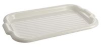Taca prostokątna Molly tworzywo zaokrąglone boki kremowa