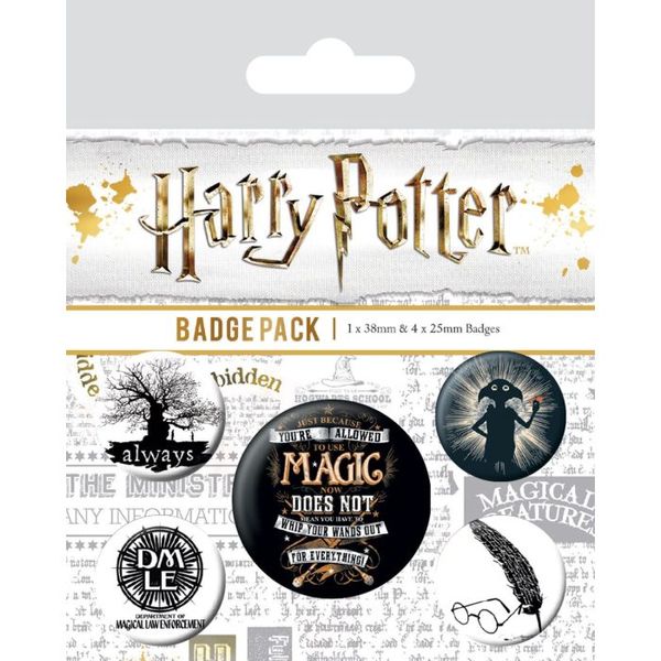 Zestaw przypinek Harry Potter zdjęcie 1