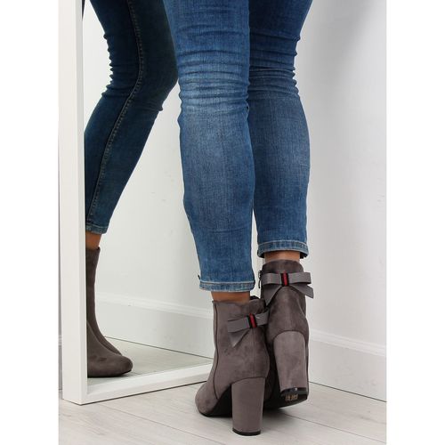 Botki na obcasie szare E5120 L.GREY r.37 na Arena.pl