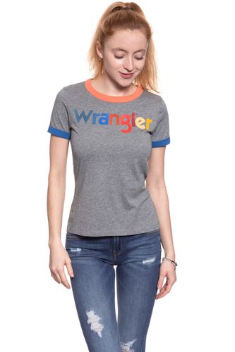 WRANGLER RINGER TEE GREY MARL W7385GHVB L na Arena.pl