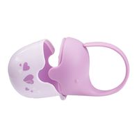 BABYONO Pojemnik, pudełko na smoczek różowy słonik