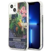 guess guhcp13slflsb iphone 13 mini 5,4niebieski/blue hardcase flower