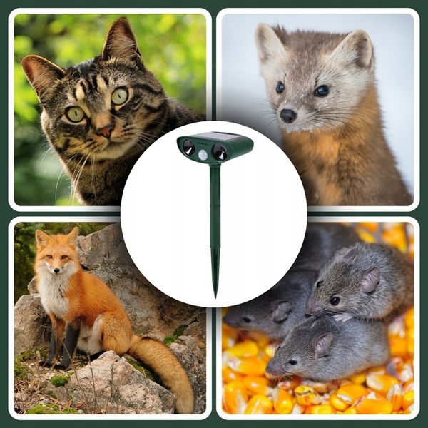 ODSTRASZACZ ZWIERZĄT KOTÓW PSÓW DZIKÓW SAREN PTAKÓW ITP + Lokalizator Ruchu zdjęcie 11