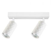 Kinkiet GU10 LED Glamour ruchomy x2 biały