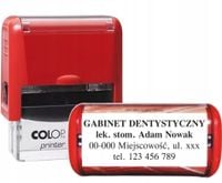 PIECZĄTKA automatyczna 47x18 COLOP C30 gabinet dentystyczny twoje dane
