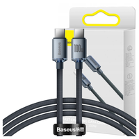 Kabel USB-C do USB-C Baseus Crystal Shine, 100W, 1.2m (czarny)