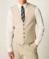 Neutralny - Flanelowa kamizelka garniturowa EU48 38L