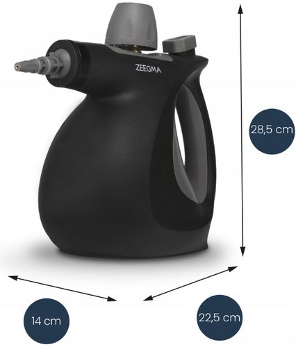 MYJKA PAROWA PAROWNICA NA PLUSKWY CZYŚCIK CIŚNIENIOWY 1000W 3BAR 8 KOŃCÓWEK na Arena.pl