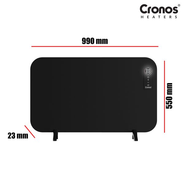 Panel grzewczy IR Cronos MT750TWP Full Black zdjęcie 10