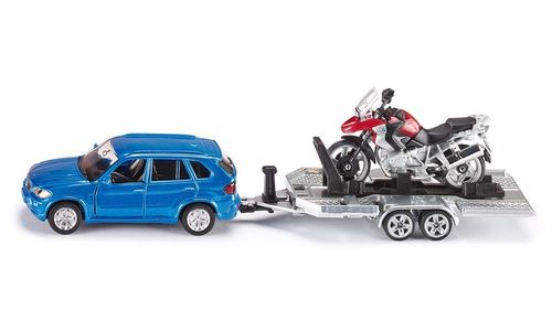 Siku Samochód BMW + przyczepa z motorem na Arena.pl