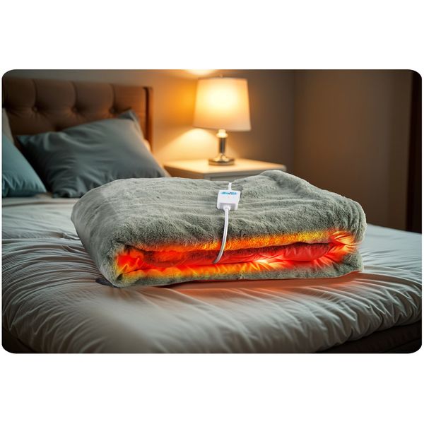 Koc elektryczny 180 x 160 cm Berdsen BD-962 zdjęcie 7