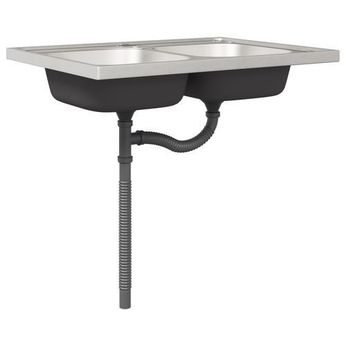 Szafka kuchenna Lucca 2 pcs Jasnoszary 80 x 46 x 81.5 cm na Arena.pl