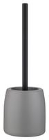 Szczotka WC z ceramicznym pojemnikiem szara mat industrialny loftowy styl