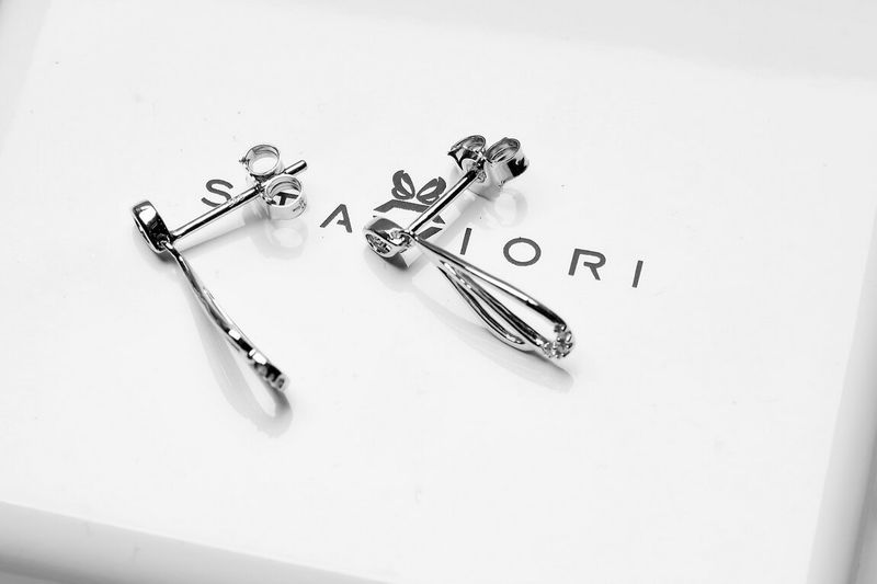 Emaga Złote kolczyki KBD3884 - Diament zdjęcie 8