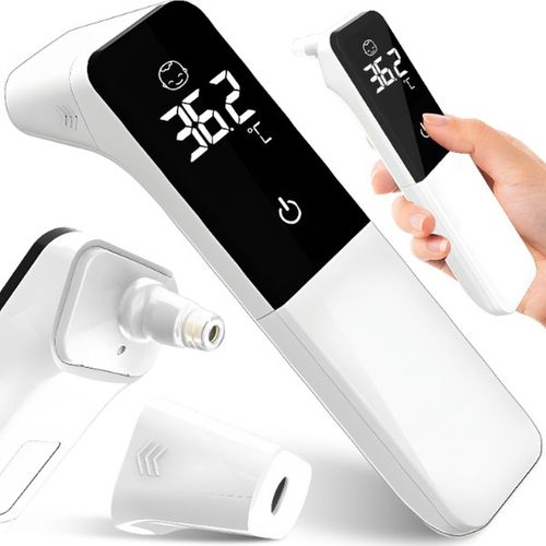 Termometr bezdotykowy do ucha czoła na podczerwień LCD na Arena.pl