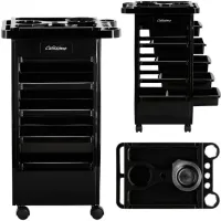 Wózek pomocnik fryzjerski do farbowania szafka z szufladami na kółkach