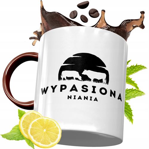 Kubek Bordowy Dla Niani Na Urodziny Prezent Z Nadrukiem Ze Zdjęciem na Arena.pl