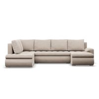 Duży narożnik U, lewostronny, BOSCO, velvet, 300 cm, beż | TYLETEGOTU