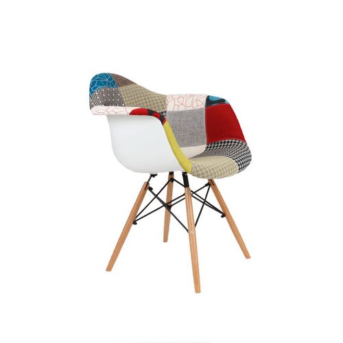 Nowoczesny fotel KR012F Patchwork 2 buk na Arena.pl