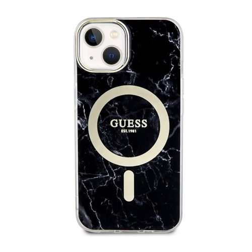 Guess Marble MagSafe - Etui iPhone 14 Plus (Czarny) na Arena.pl