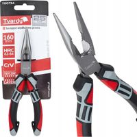 Szczypce wydłużone proste 160mm CrV Tvardy T00734