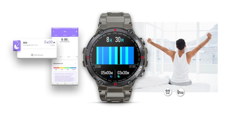 smartwatch giewont szary gw430-2 zdjęcie 9