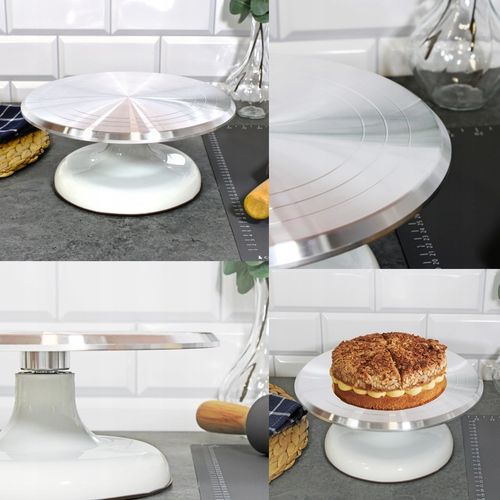 PATERA OBROTOWA DEKORATOR DO TORTU CIAST KREM DEKORACJE URODZINY 25 cm na Arena.pl