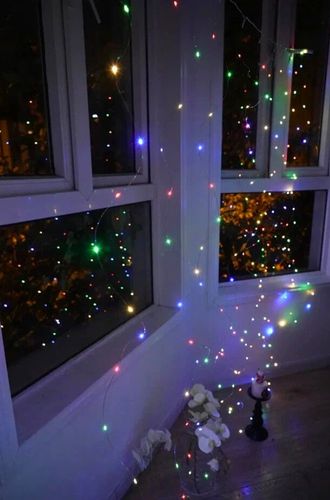 Kurtyna świetlna lampki girlanda anielskie włosie 200LED multikolor na Arena.pl